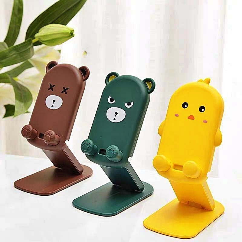 Suporte De Celular Para Mesa Cartoon Bichinho Novidade