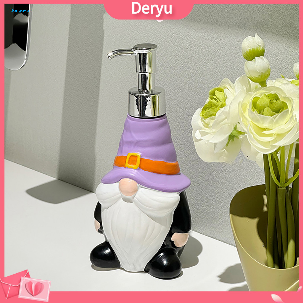 Cartoon Elf Shower Gel Bottle Santa Claus Soap Dispenser Capacity Refillable Lotion Pump for Bathroom Shampoo Plastic Co