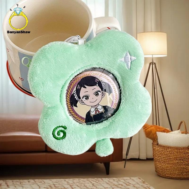 [BANY] Porta-Cartões De Pelúcia Anime Cartoon Badge Storage Capa Protetora Mini Chaveiro Fresco Bolsa Pequena Presente B