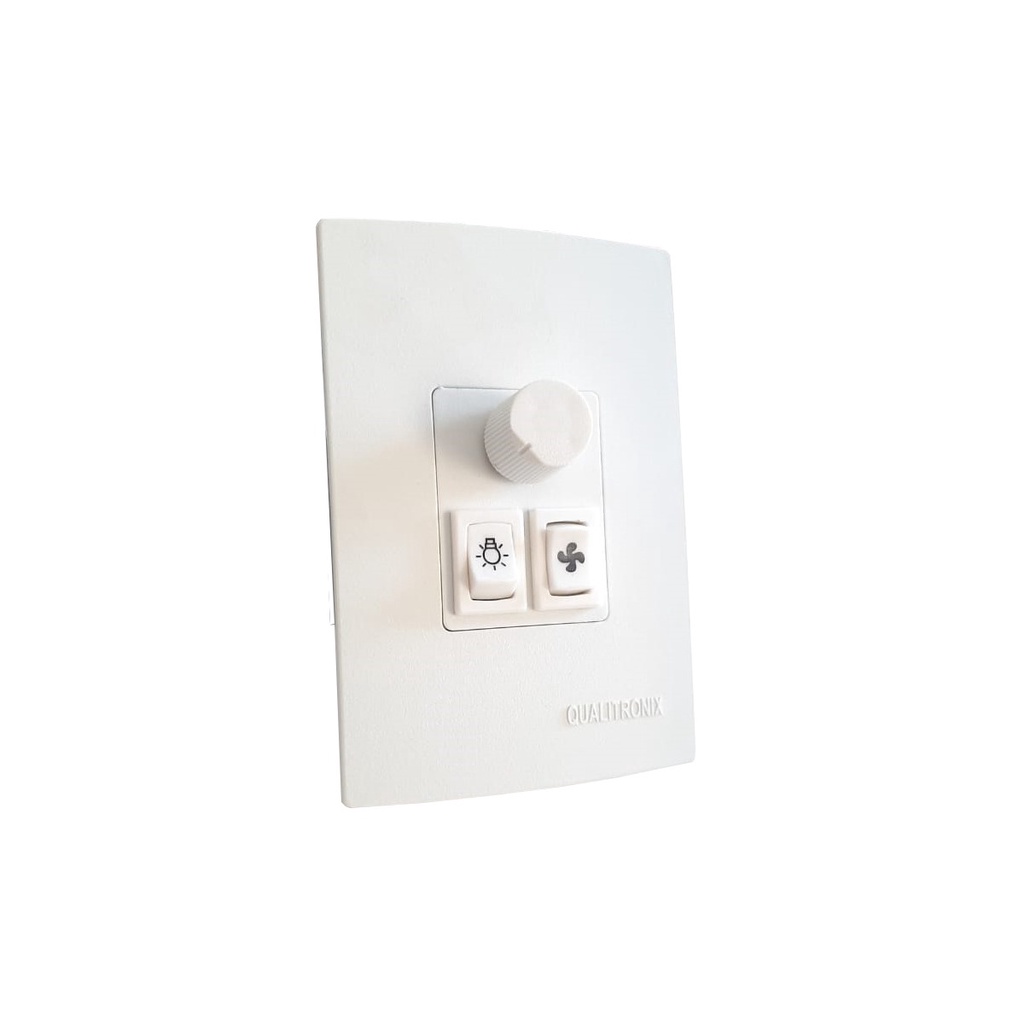 Controle Ventilador deTeto Com Dimer 4x2 para uma Lâmpada