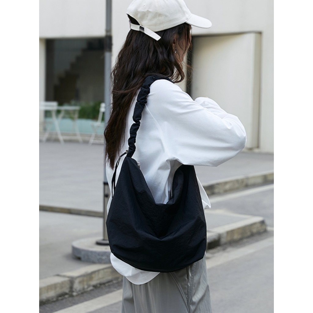 Estilo preguiçoso saco do mensageiro feminino japonês Casual Commuter estudante classe ins versão coreana de um ombro gr
