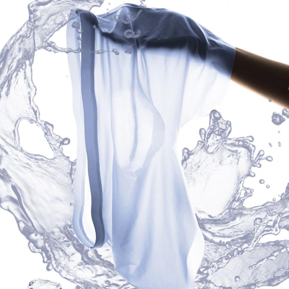 Cuecas Boxer De Seda Gelada , Ultrafinas De Cor Sólida De Secagem Rápida Sem Costura Com Sensação Fresca
