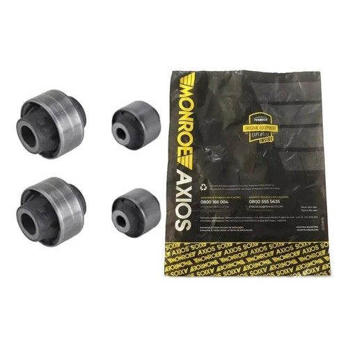 Kit 04 Bucha Bandeja Balança Nissan March Versa Axios