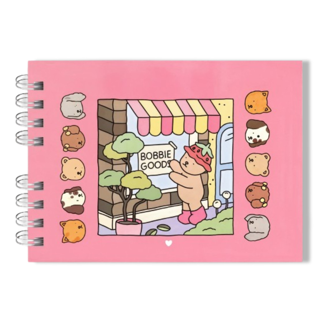 Livro Colorir Infantil URSO BOB (Rosa) 50 Folhas Capa Dura
