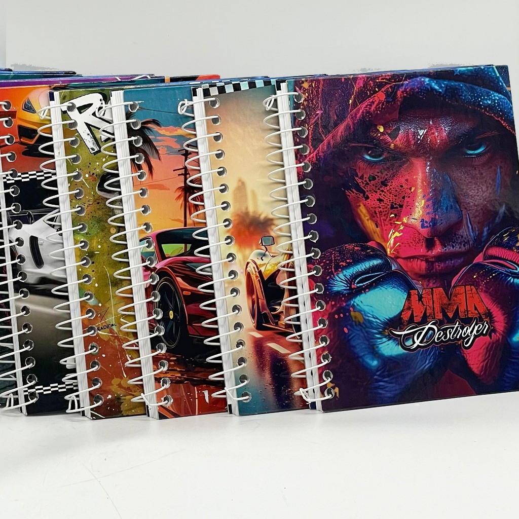 Caderno Pequeno 1/4 Capa Dura 96 Folhas – Masculino