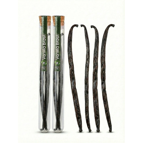 Fava Baunilha Natural Premium Gourmet 4un Vanilla Brasil