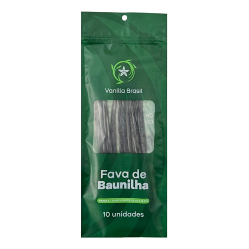 Kit 10 Favas Baunilha Natural Premium Gourmet Orgânica Vanilla Brasil Culinária Doceria Confeitaria