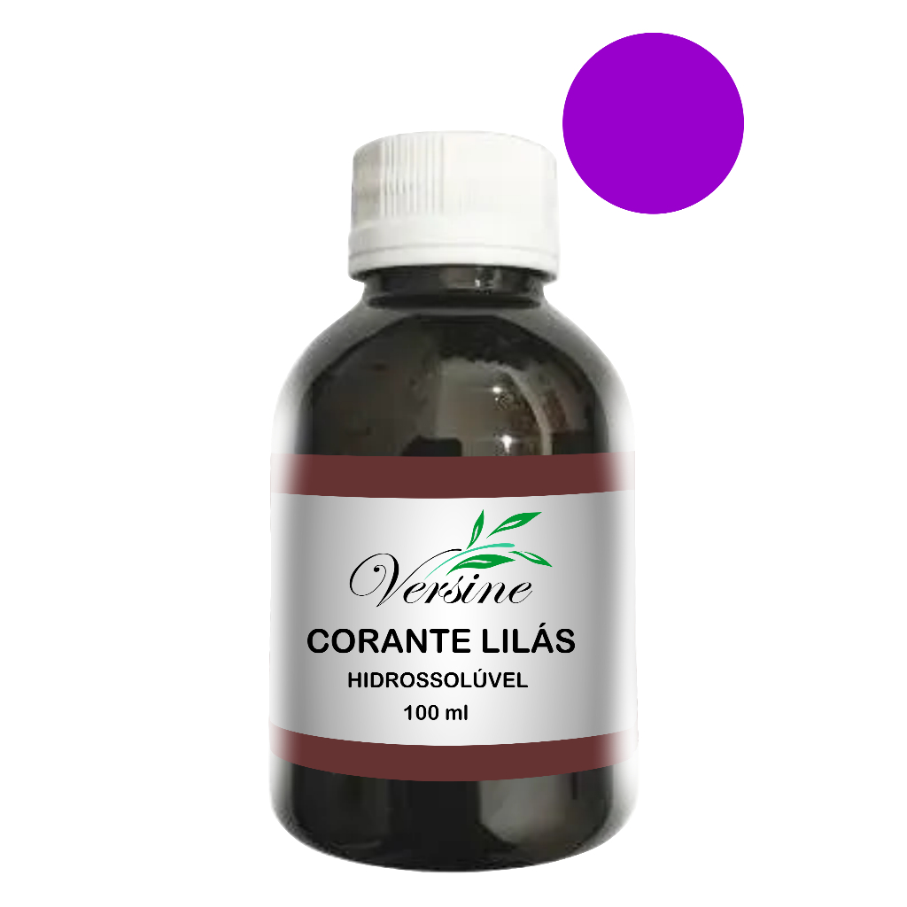 Corante Lilas Liquido Hidrossolúvel Para Cosméticos e Artesanato  100 Ml