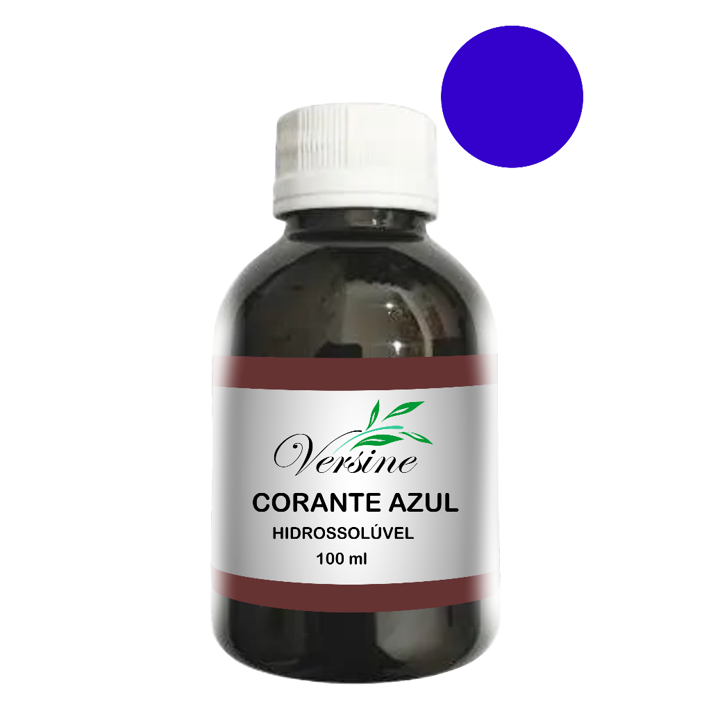 Corante Azul Liquido Hidrossolúvel Para Cosméticos 100 Ml