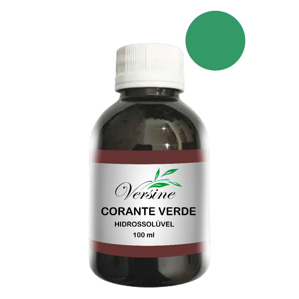 Corante Verde Liquido Hidrossolúvel Para Cosméticos e Artesanato  100 Ml