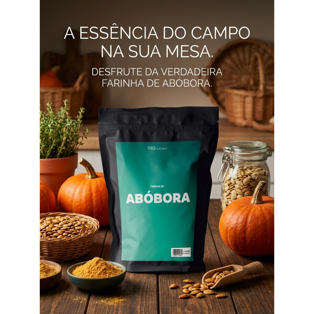 Farinha de Abóbora Premium Trg Naturais Envio Hoje Loja Oficial