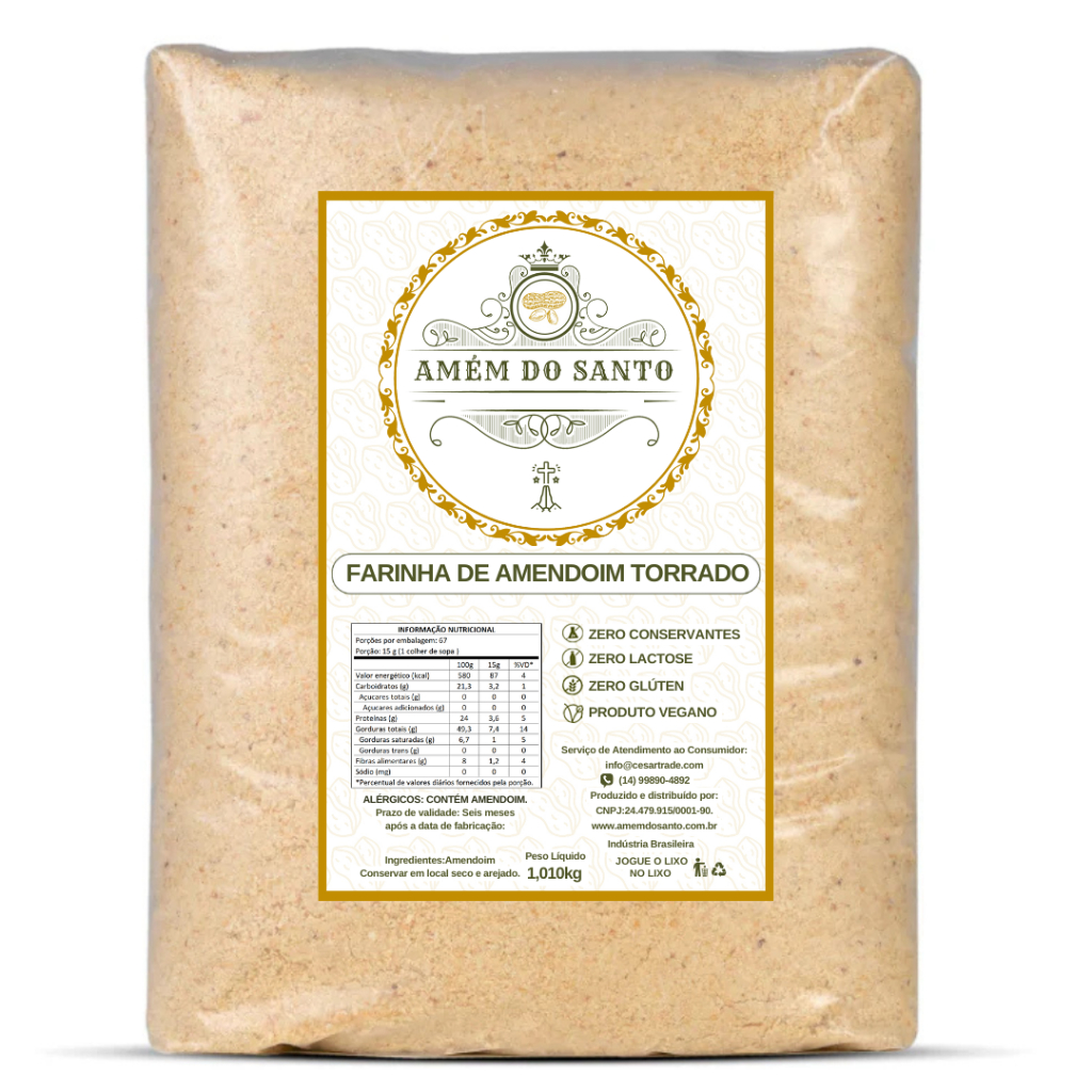 Farinha de Amendoim Torrado 1,010 Kg
