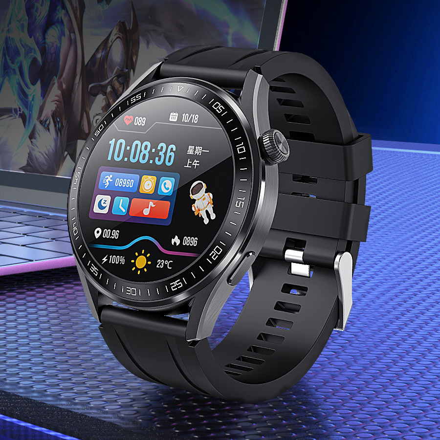 Relógio inteligente IP67 à prova d'água Bluetooth Smart Watch TM09 Homens Mulheres Fitness Sports Relógio de tela cheia