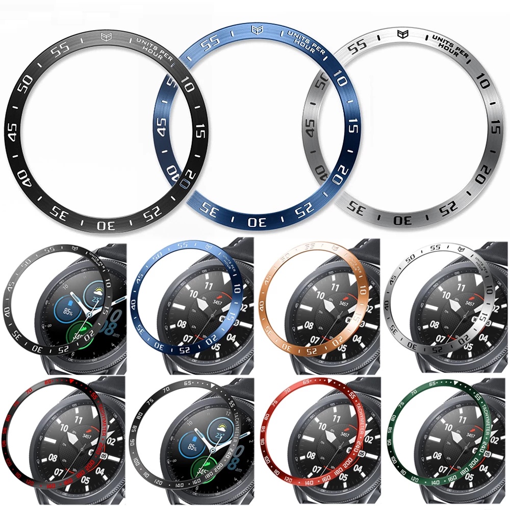 Bezel De Metal Para Samsung Galaxy Relógio 4 44mm 40mm Clássico 46mm Fronteira Tampa Smartwatch Sport Adesivo Caso Bumper Anel