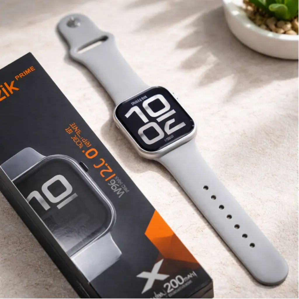 Relógio Inteligente Smartwatch W96 Pro Max 47 Sport Bazik Preto Mesh