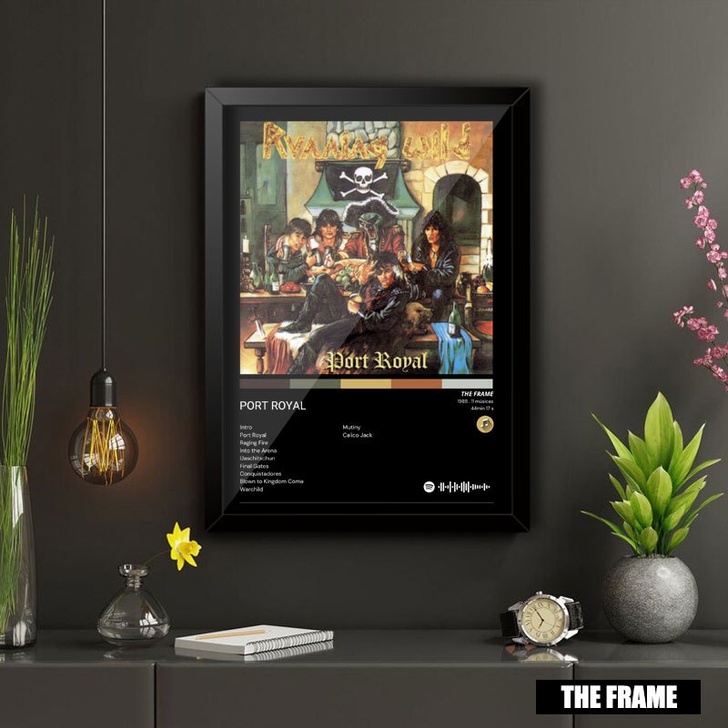 Quadro Decorativo A4/A3 Spotify Running Wild Album Port Royal