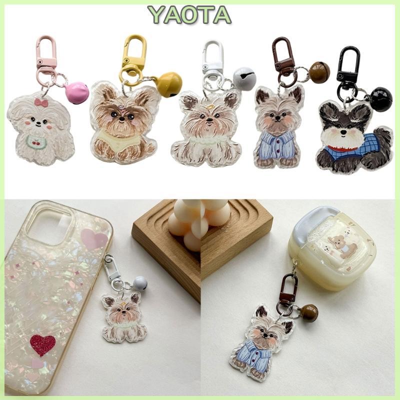 Yao Decorativo Cão Pingente Chaveiro Dos Desenhos Animados Saco Charme Para Amantes Do Estimação Port