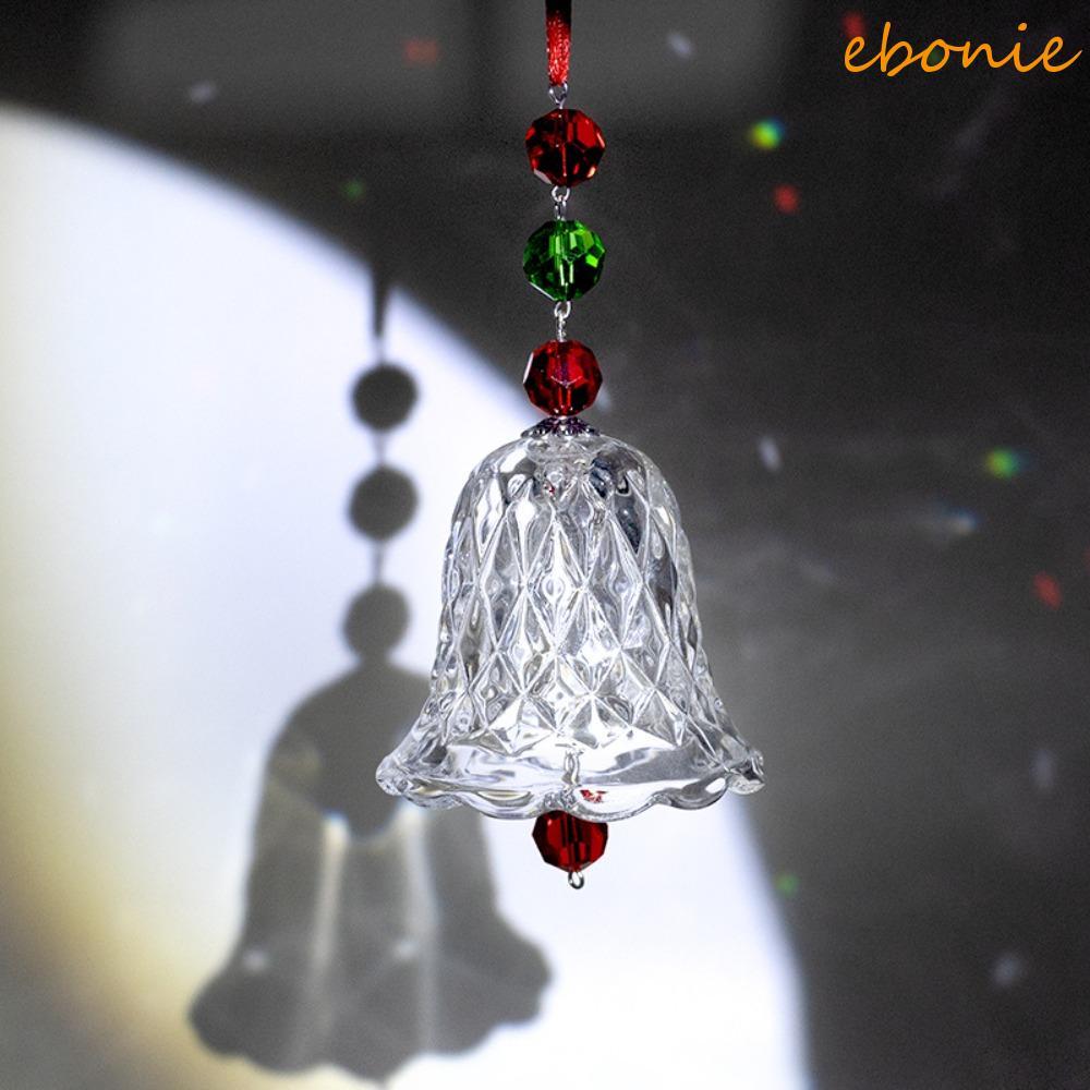 Carrilhão De Vento De Cristal EBONIE , Sinos Transparentes Pendurados Decorativos , Mini Pingente De Vidro Elegante Port