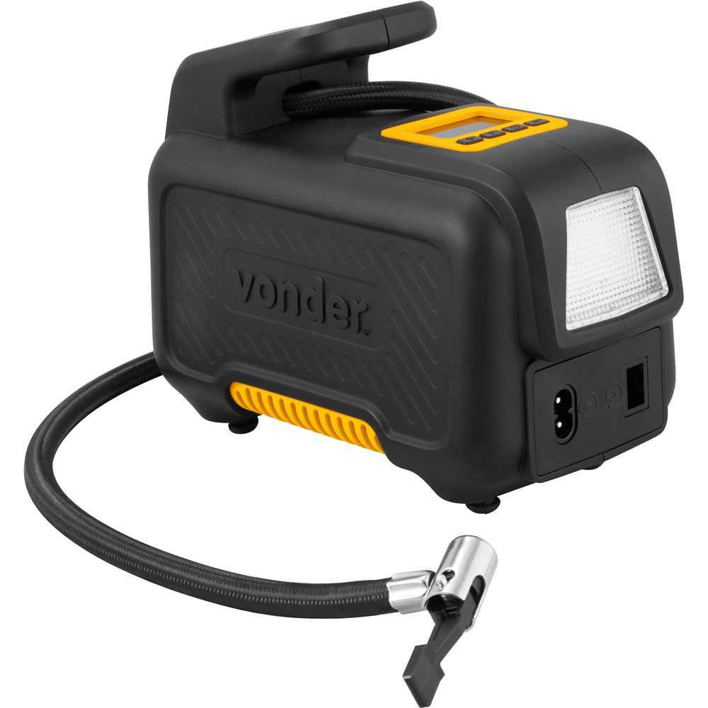 Compressor Ar Digital Vonder CAV 150 Bivolt 12v 150 PSI Calibrador Portátil Premium Envio Imediato