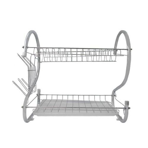 Escorredor Louças Metal Organizador Pia Porta Talheres Copos Cozinha Resistente Moderno Preto