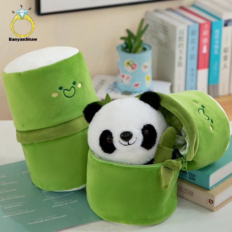 [BANY] Kawaii Bambu Panda Boneca Bonecas De Pelúcia Brinquedo Macio Recheado Travesseiro Brinquedos Para Meninas Namorad