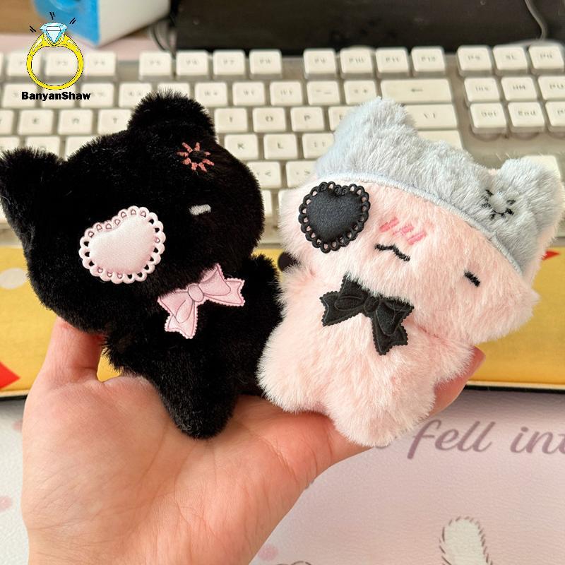[BANY] Chaveiro De Gatinho De Pelúcia Fofo De Desenho Animado Kawaii Gato Rosa Boneca Bapa Decoração Pingente Bolsa Char