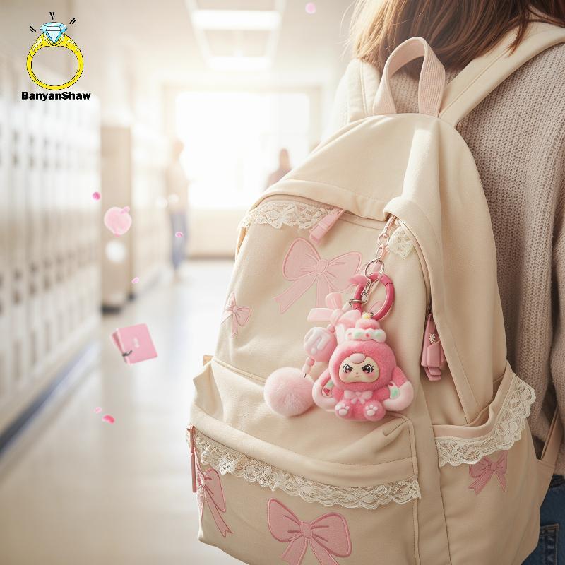 [BANY] 1 Peça Kawaii Cartoon Babytrês Mini Chaveiro Bolsa De Boneca Fofa Pingente Presente Acessórios DIY Decoração Boa