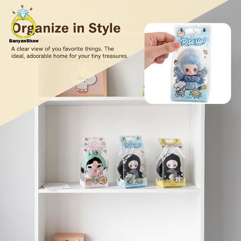 [BANY] Bolsa De Transporte Para Boneca Transparente Kawaii , PVC , À Prova D'água , Estampa De Desenho Animado , De Poei