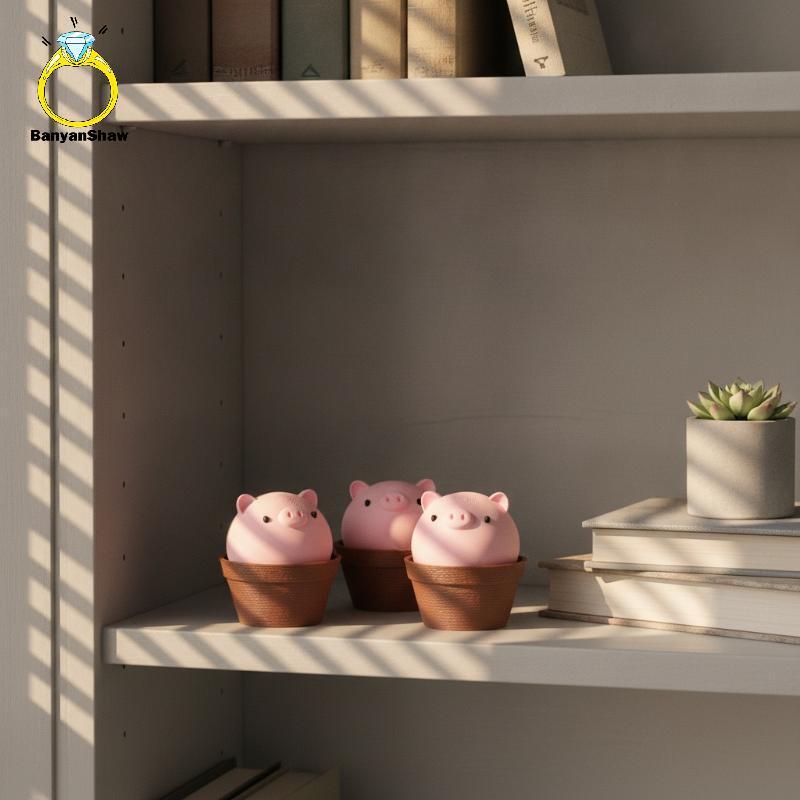 [BANY] Chaveiro Com Botão Impresso Em 3D Porco Kawaii Sensorial Clier Reld Criativo Imprensa Teclado Presente Bom