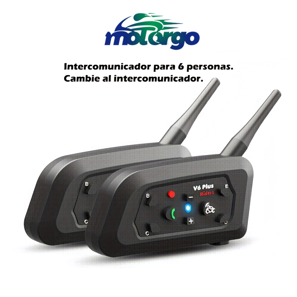 Motocicleta Bluetooth 5.1 Capacete Fone De Ouvido Interfone 6 Piloto À Prova D'água walkie-talkie MP3 Acessórios Para De