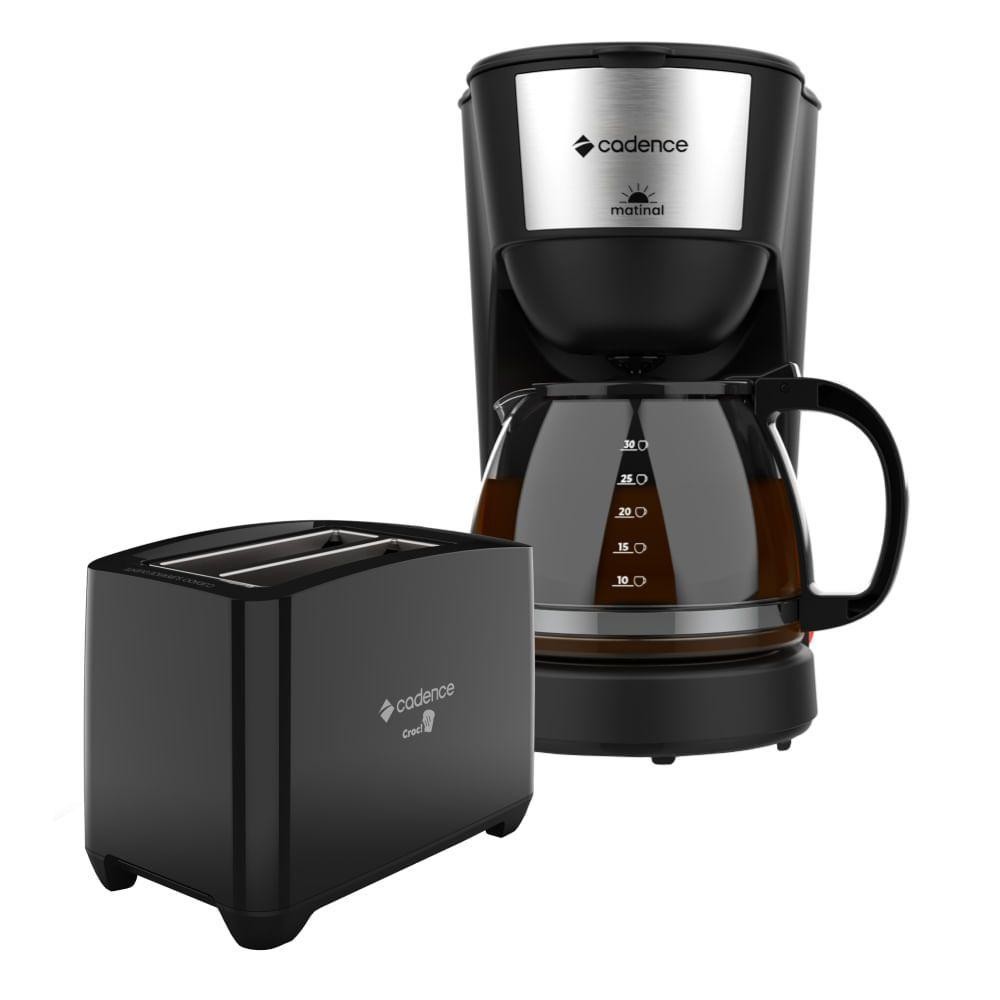 Kit Croc Cadence Cafeteira Matinal E Torradeira Croc 110V
