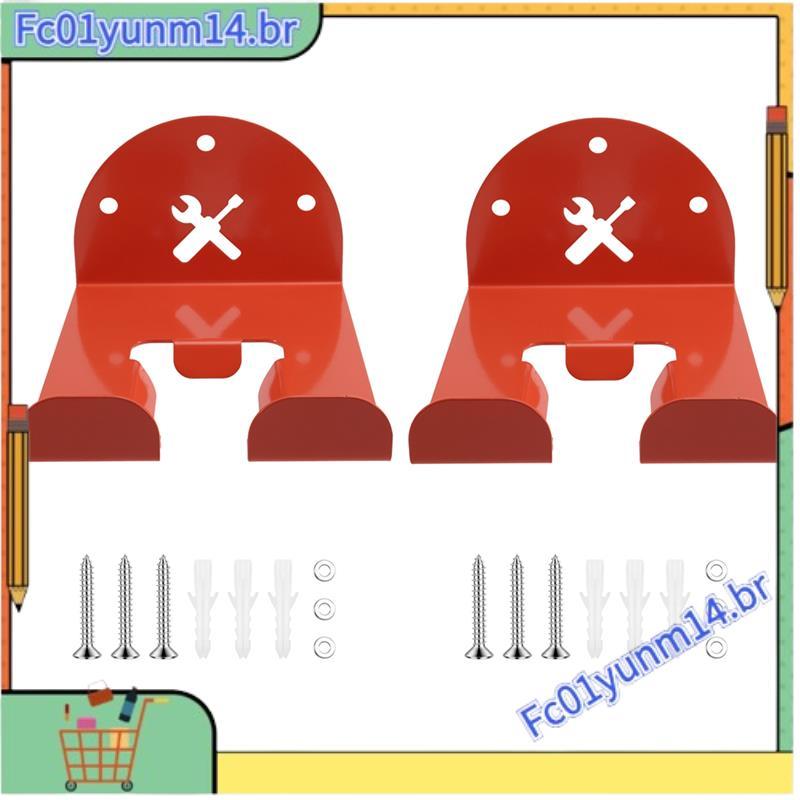 Weed Eater Hanger 2 Pcs Atualizado Trimmer Rack Heavy Duty Wall Mount Para Ferramentas De Jardim De Garagem Suporte De P