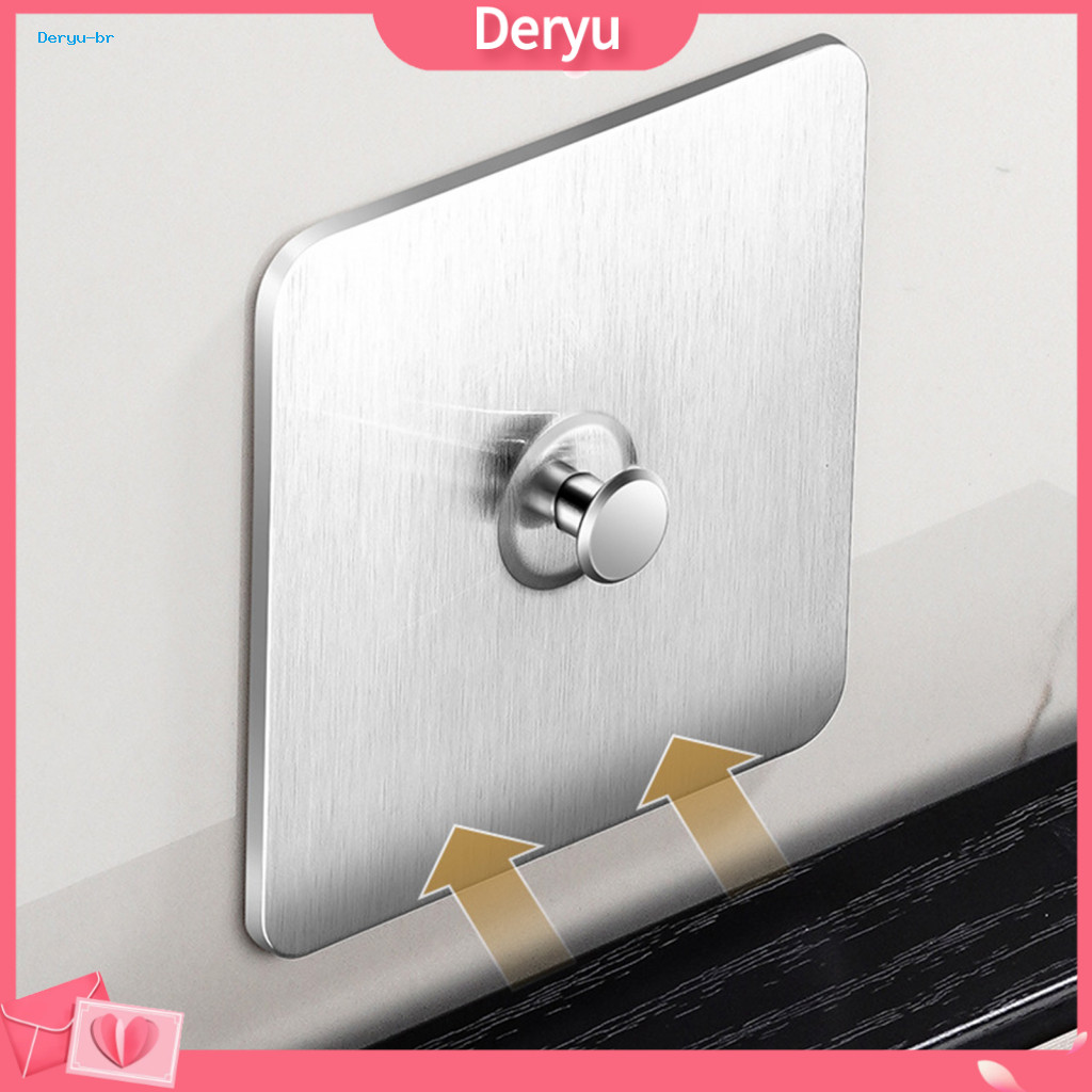 No Tool Picture Hangers Heavy Duty Adhesive Hooks Drill – Stainless Steel Sticky Wall Mount for Frames Bathroom for Ho