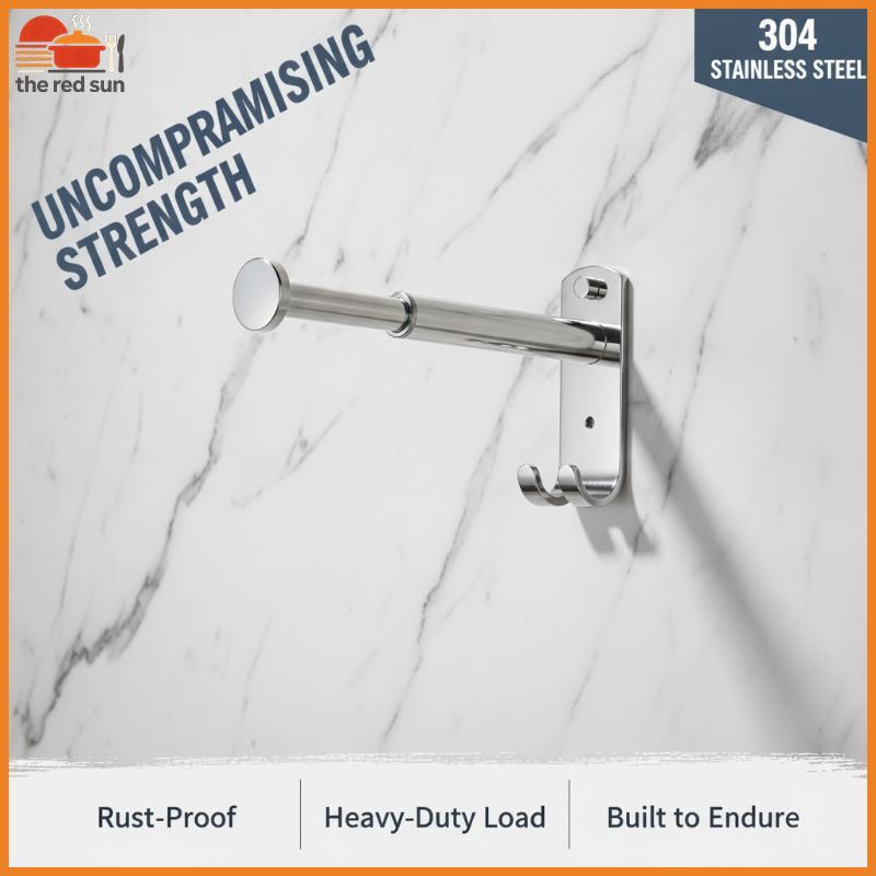 TSBR Heavy Duty Wall Mounted Storage Ra Aço Inoxidável Com Ganchos Hastes Ajustáveis Para Oficina Pequeno Suporte De Fer