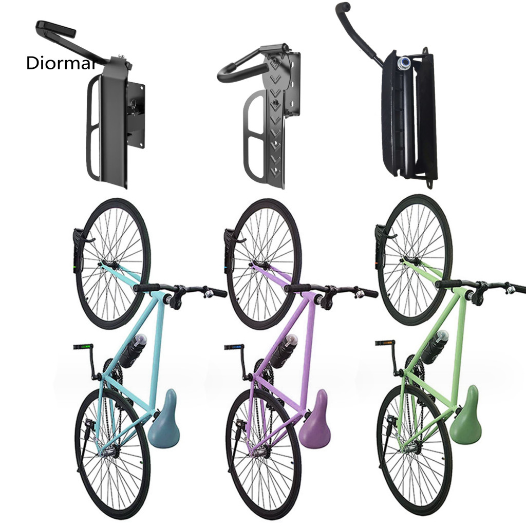 Bicycle Wall Hook Wall-mounted Hanger Swivel Bike Rack Heavy Duty Strong Load Bearing Adjustable Holder Easy Installatio