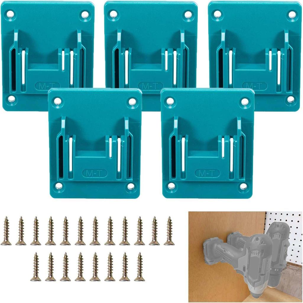 Tool Drill Mount Holder Compatible for Makita 18V Li-ion Drills, Heavy Duty ABS Tools Wall Dock Hanger for Garage, Works