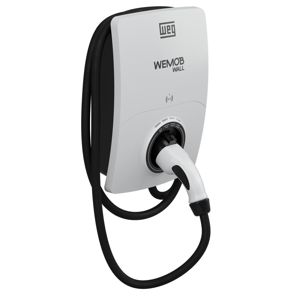 Estação de Recarga Para Veículo Elétrico WEMOB Wall tipo 2 Weg