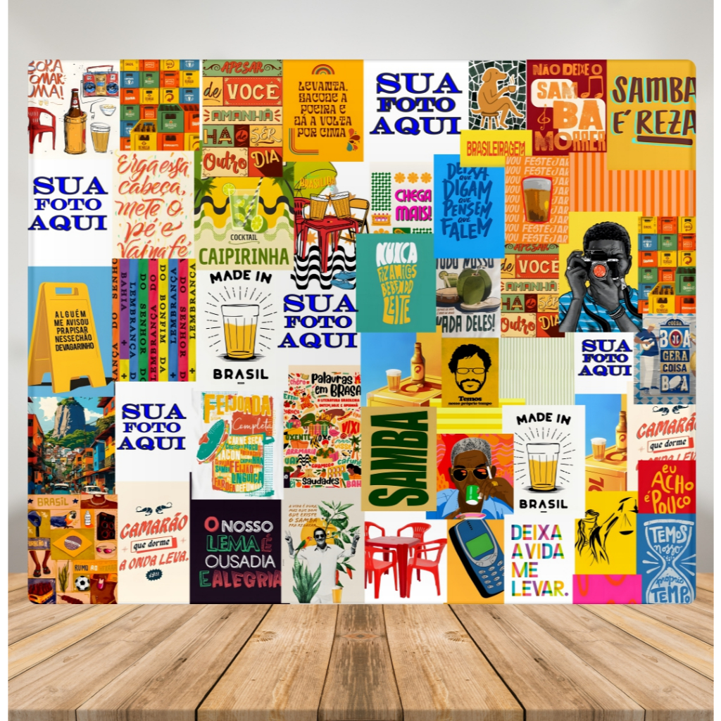 Painel Sublimado Brasilidade Personalizado com Foto – Fundo Fotográfico Lambe-Lambe