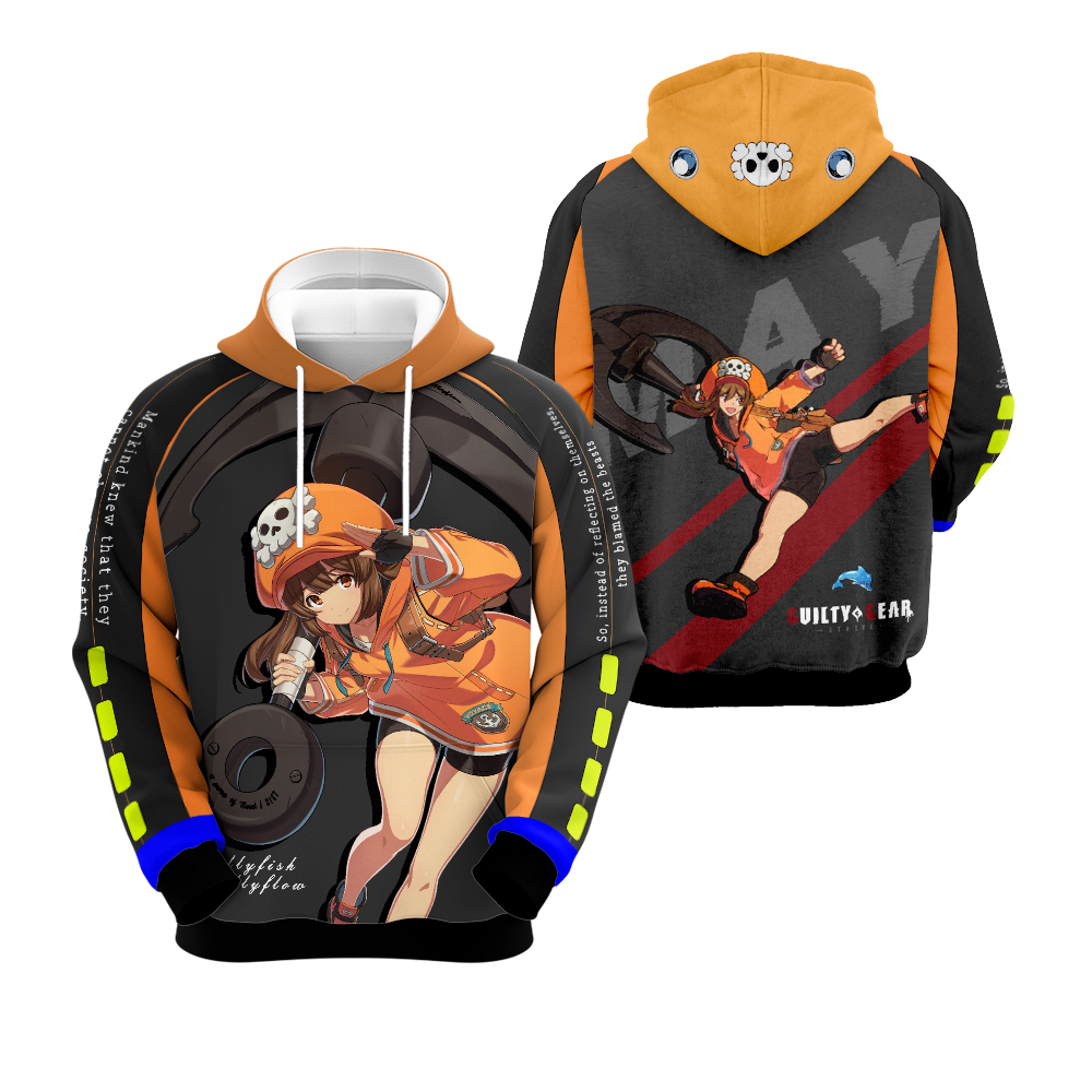 Moletom guilty gear Sublimado Personalizado com Foto, Nome ou Logo - Confortável e Durável