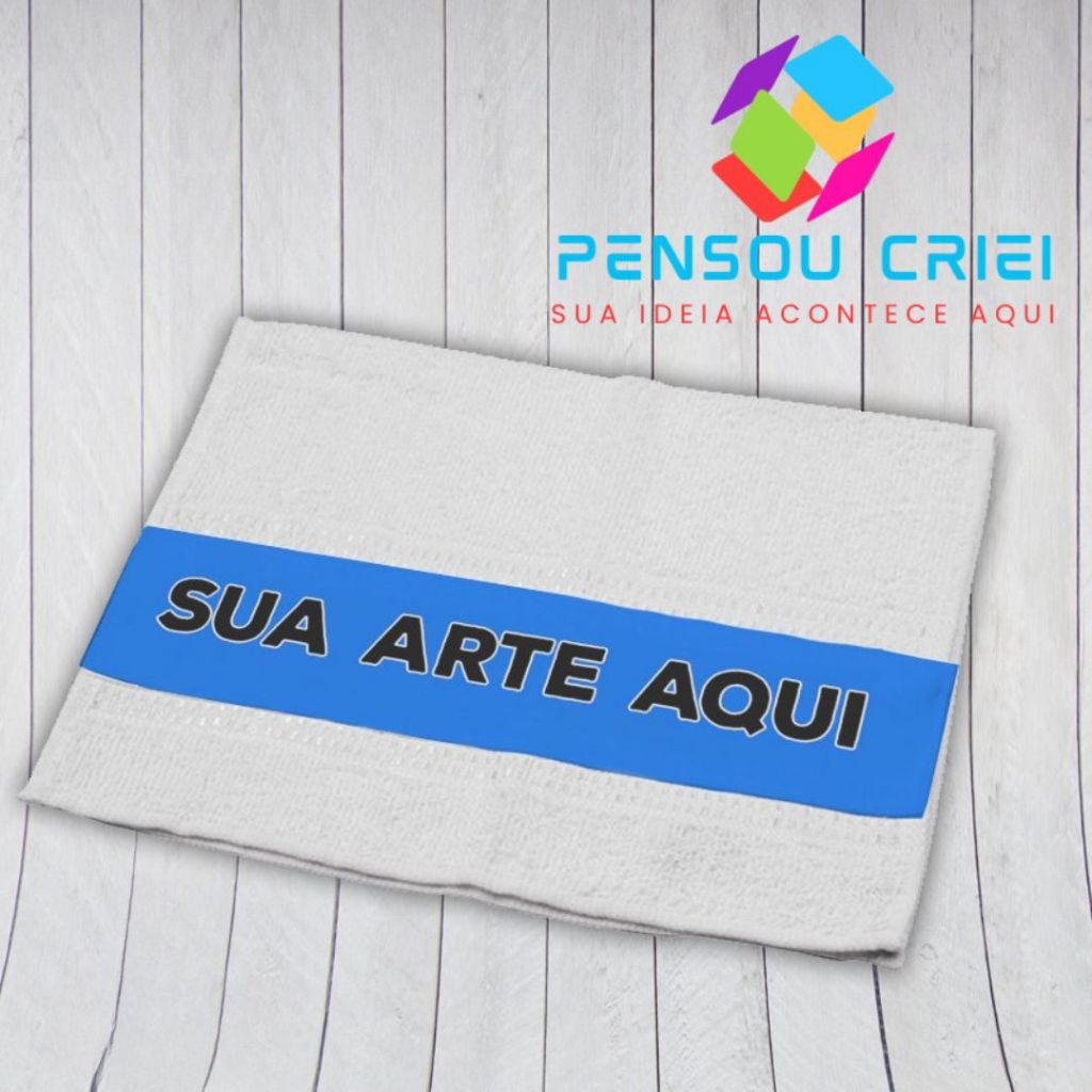 Toalhinha Sublimada Com Nome,Tema ou Foto Personalizada, Aniversário, Lembrancinha, escolar, academia