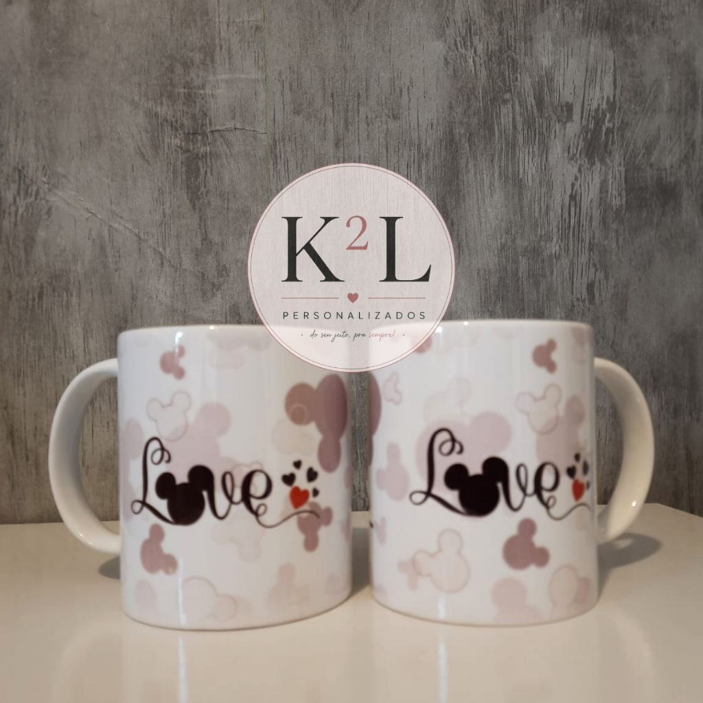 Caneca Personalizada 325ml Branca com Foto, Nome ou Frase – Arte Sublimada