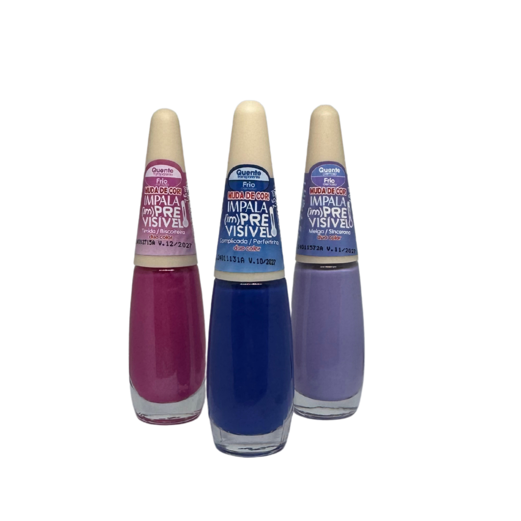 Kit 3 ESMALTES IMPALA (IM)PREVISIVEL DUO COLOR (N4)