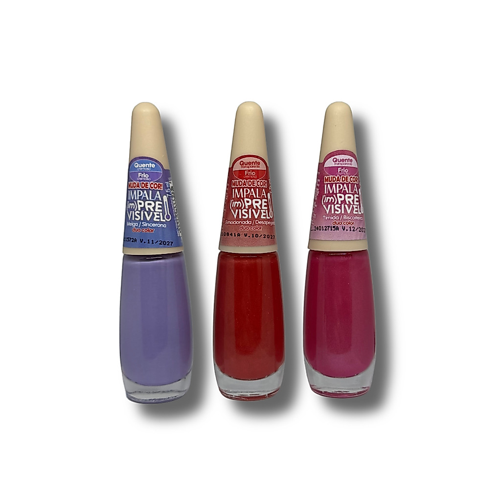 Kit 3 ESMALTES IMPALA (IM)PREVISIVEL DUO COLOR (N3)