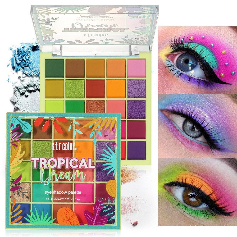 A s.f.r color oferece exclusivamente a paleta de sombras de 25 cores INS Matte e Pearlescent Dopamine.