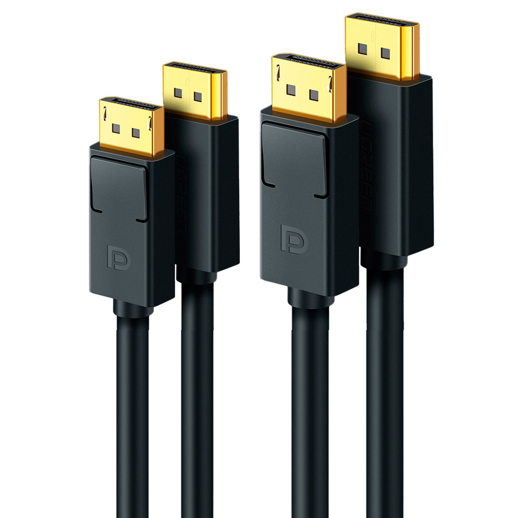 Cabo DisplayPort 1.2 Ugreen 4k-60Hz 3Metros Preto 10212 2 Unidades