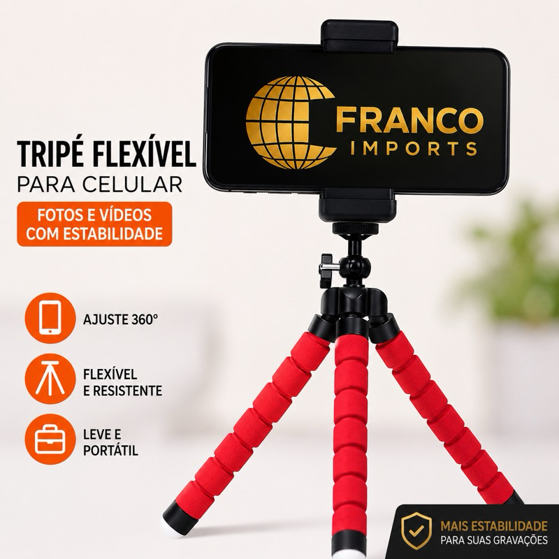 Tripe Para Celular Mini Suporte Flexível Para Telefone