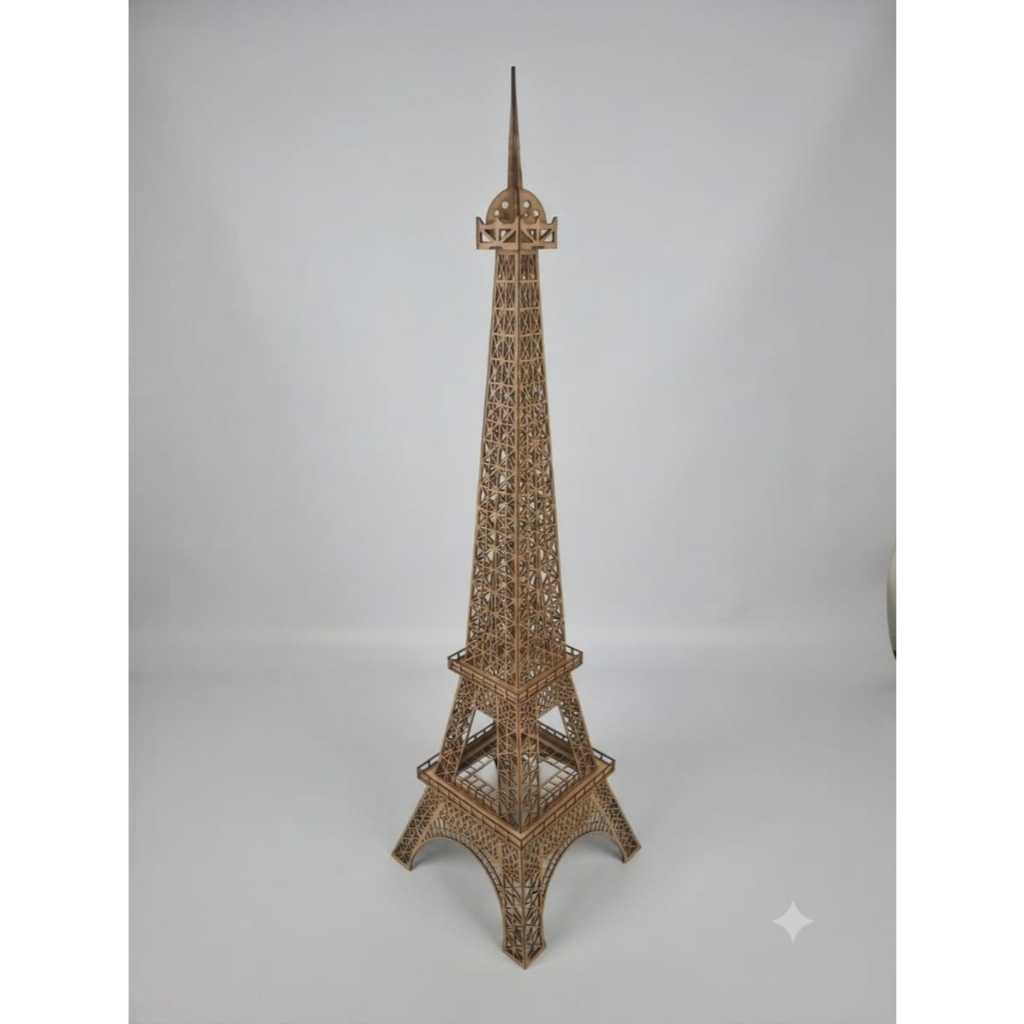 Torre Eiffel 1,5 metros  MDF 3mm Corte Laser Cenografia Eventos