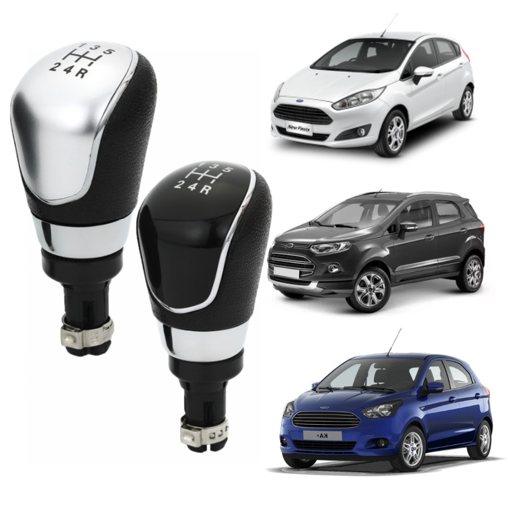 Manopla De Câmbio Ford New Fiesta Ka Ecosport 5 Marchas 2013 2014 2015 2016 2017 2018 2019 2020