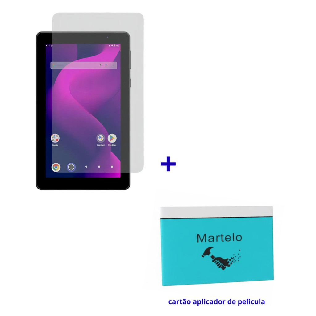 Pelicula hidrogel HD Para Tablet Multilaser 7'' Polegadas (M7/ M7S/ M7 PLUS) + Cartão de Aplicação