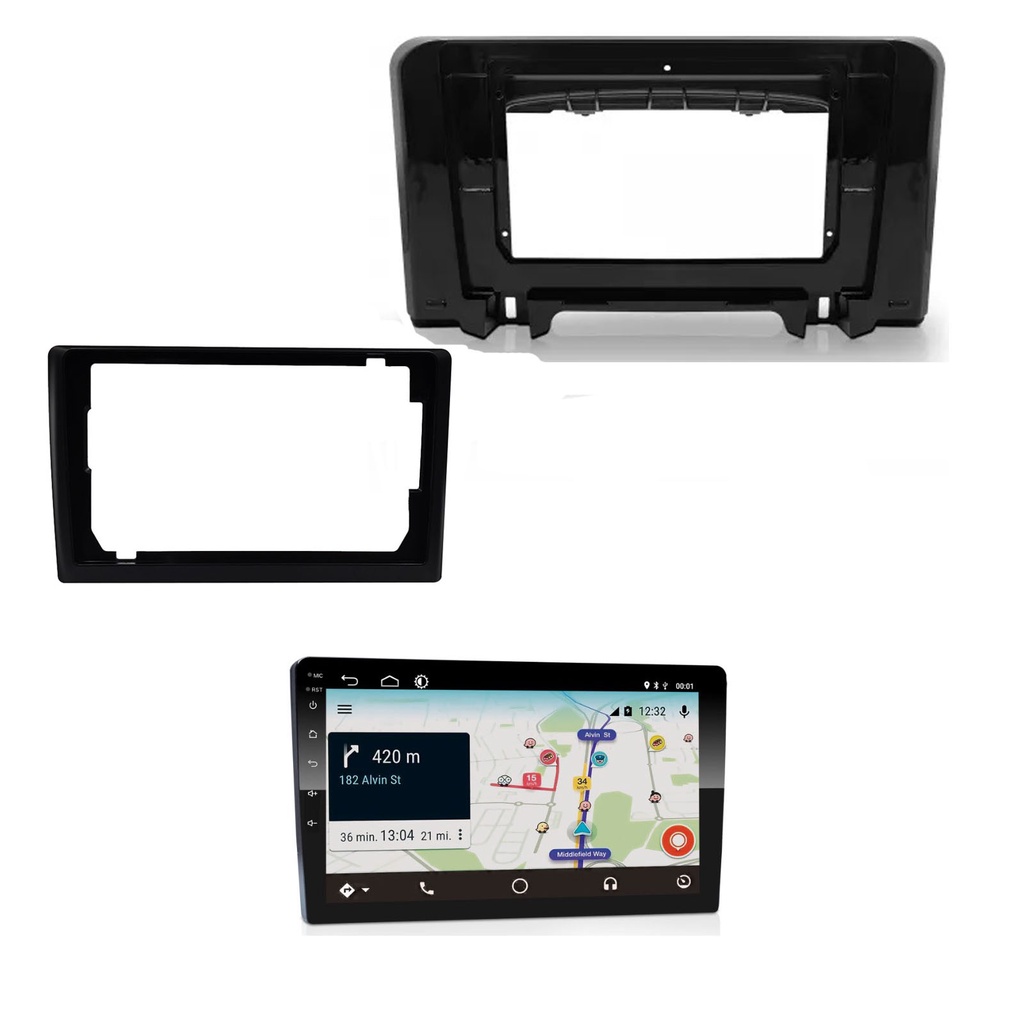 Central Multimidia Car Play E-tech 9 Polegada C3 2022 Diante